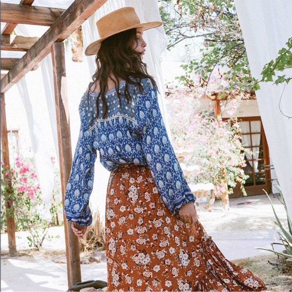 Spell And The Gypsy Oracle Blouse In Indigo Women… - image 1